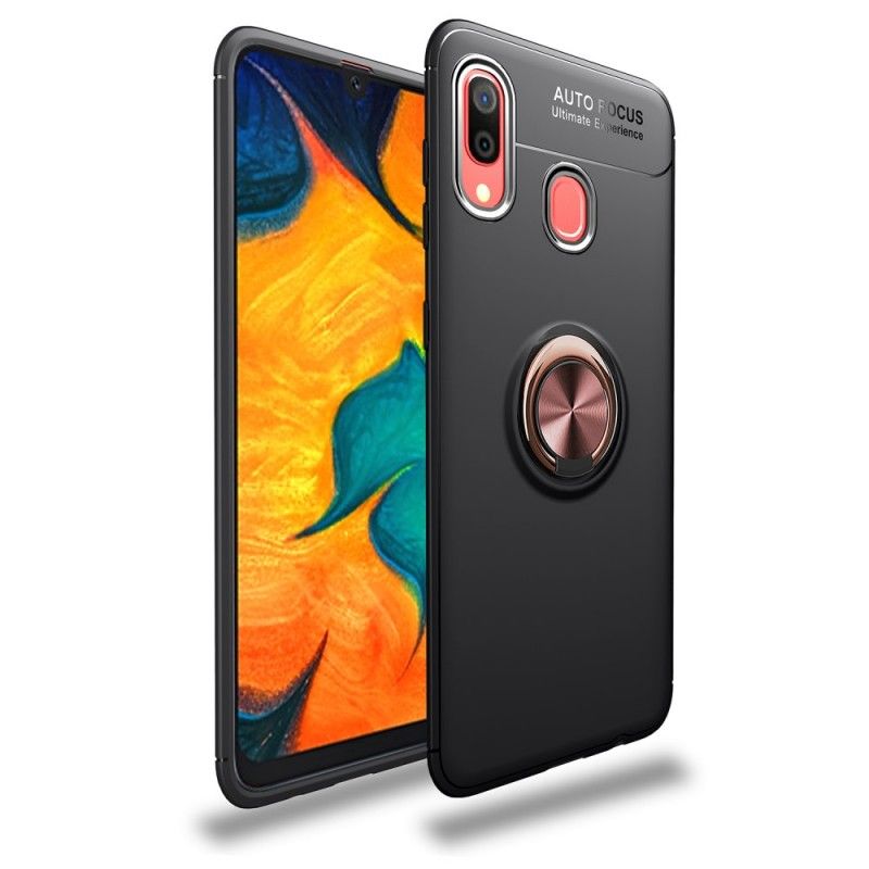 Hülle Samsung Galaxy A40 Schwarz Drehring