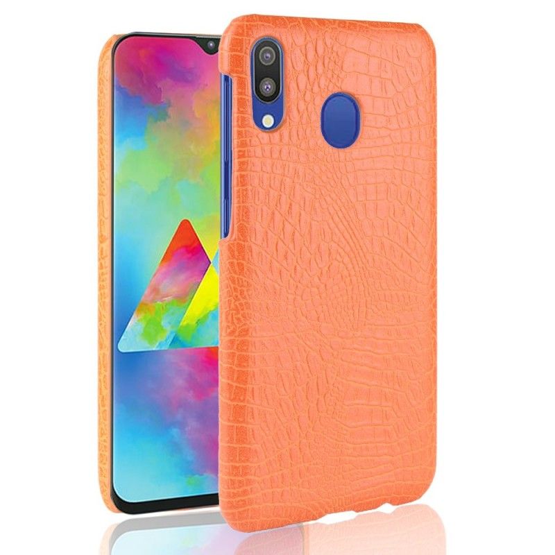 Hülle Samsung Galaxy A40 Schwarz Krokodilhauteffekt