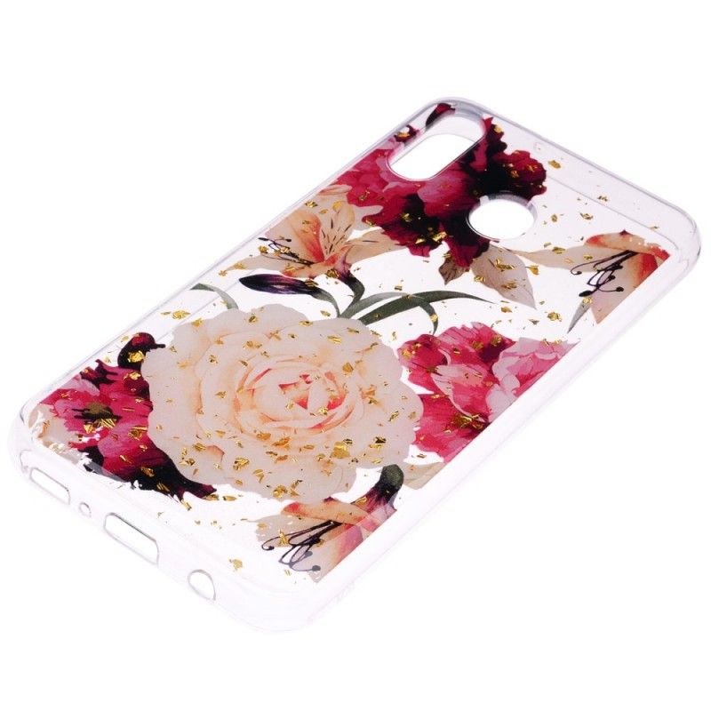 Hülle Samsung Galaxy A40 Transparente Schöne Blumensträuße