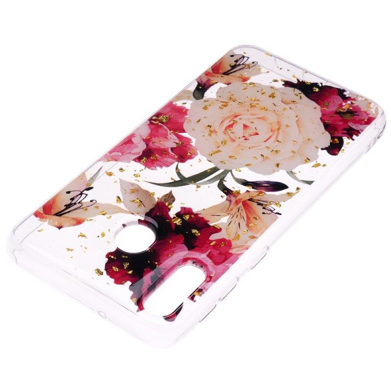 Hülle Samsung Galaxy A40 Transparente Schöne Blumensträuße