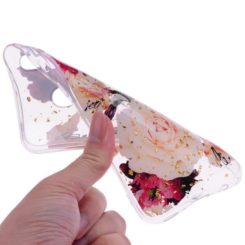 Hülle Samsung Galaxy A40 Transparente Schöne Blumensträuße