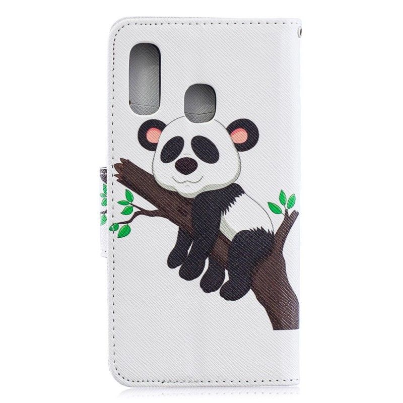 Lederhüllen Samsung Galaxy A40 Fauler Panda