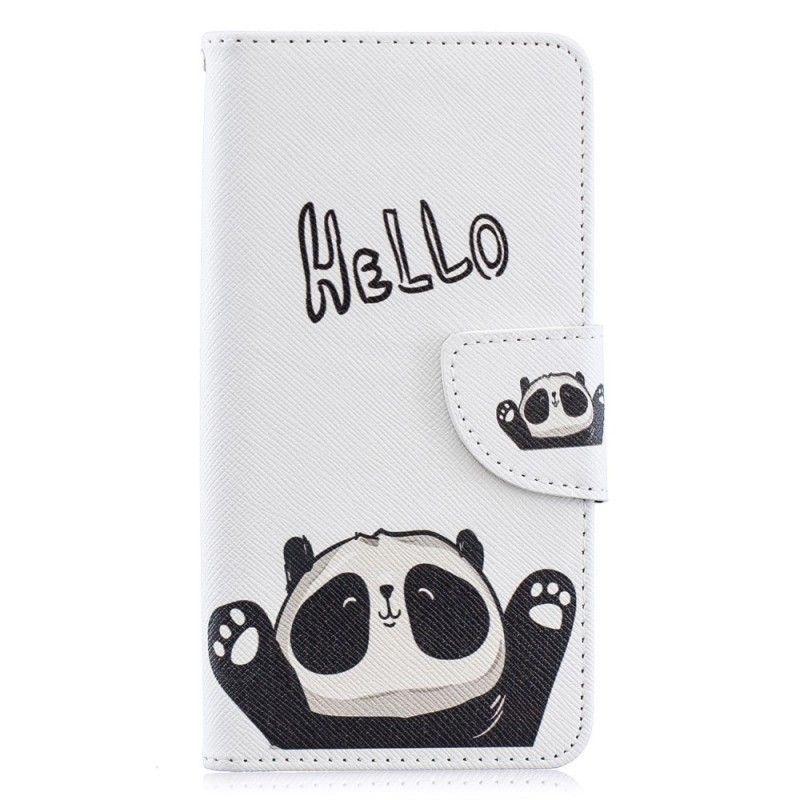 Lederhüllen Samsung Galaxy A40 Hallo Panda