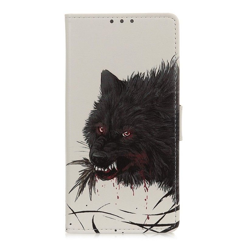 Lederhüllen Samsung Galaxy A40 Hungriger Wolf