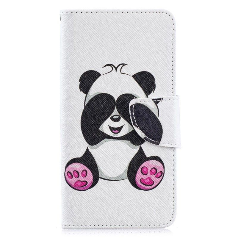 Lederhüllen Samsung Galaxy A40 Lustiger Panda