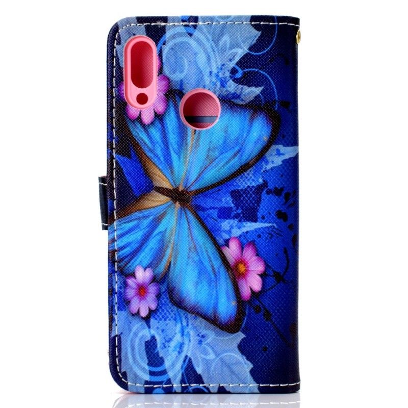 Lederhüllen Samsung Galaxy A40 Tropischer Schmetterling