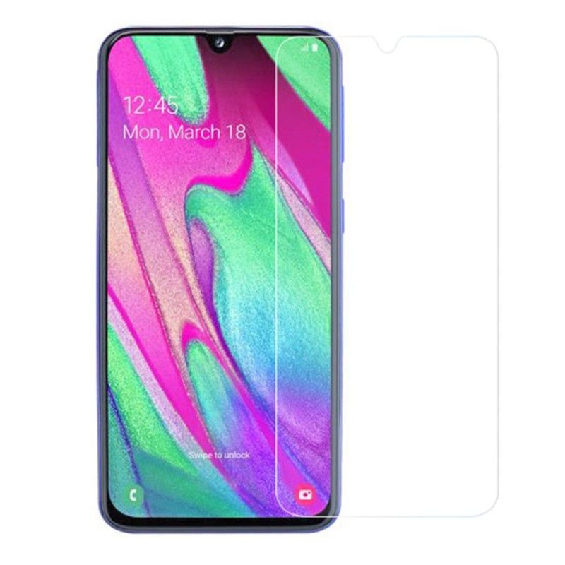 Schutz Aus Gehärtetem Glas Für Den Samsung Galaxy A40 Bildschirm