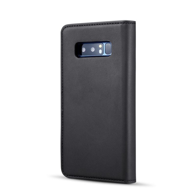 Lederhüllen Samsung Galaxy Note 8 Schwarz Dg. Ming Abnehmbaren Koffer