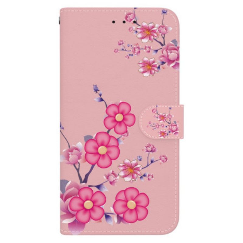 Lederhüllen Oppo Reno 11 5g Handyhülle Sakura Mit Riemen