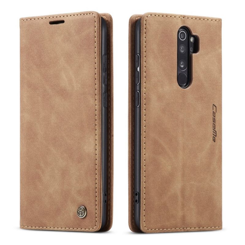 Flip Case Für Xiaomi Redmi Note 8 Pro Schwarz Ledertasche