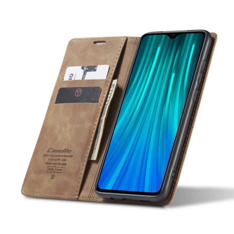 Flip Case Für Xiaomi Redmi Note 8 Pro Schwarz Ledertasche