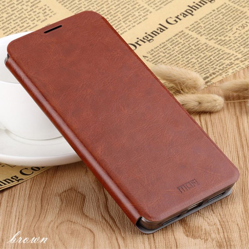 Flip Case Xiaomi Redmi Note 8 Pro Schwarz Handyhülle Mofi Vintage Klassik