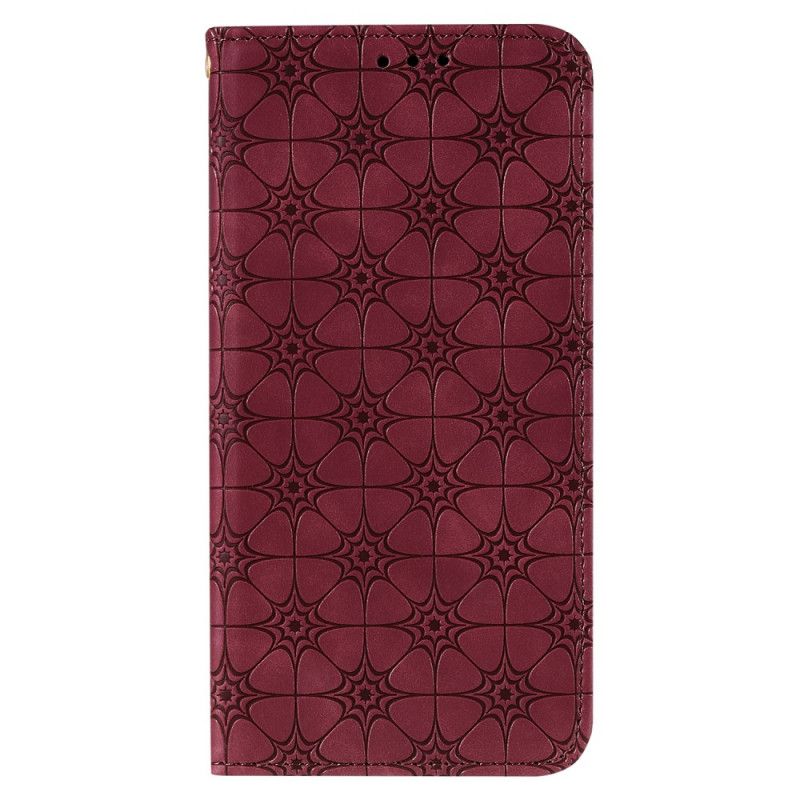 Flip Case Xiaomi Redmi 9A Grün Barockblumen