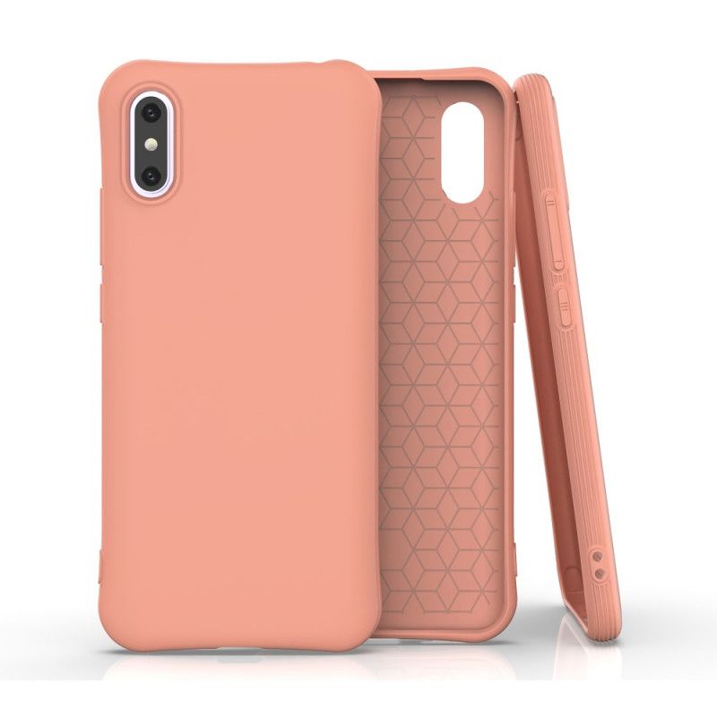 Hülle Für Xiaomi Redmi 9A Schwarz Flexibles Mattes Silikon