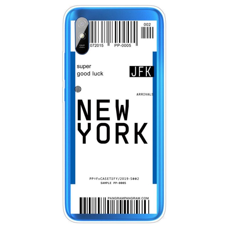 Hülle Für Xiaomi Redmi 9A Schwarz Weitergabe An New York