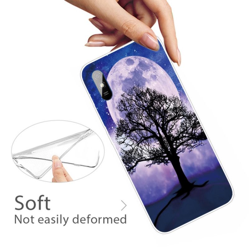 Hülle Xiaomi Redmi 9A Handyhülle Baum Und Mond