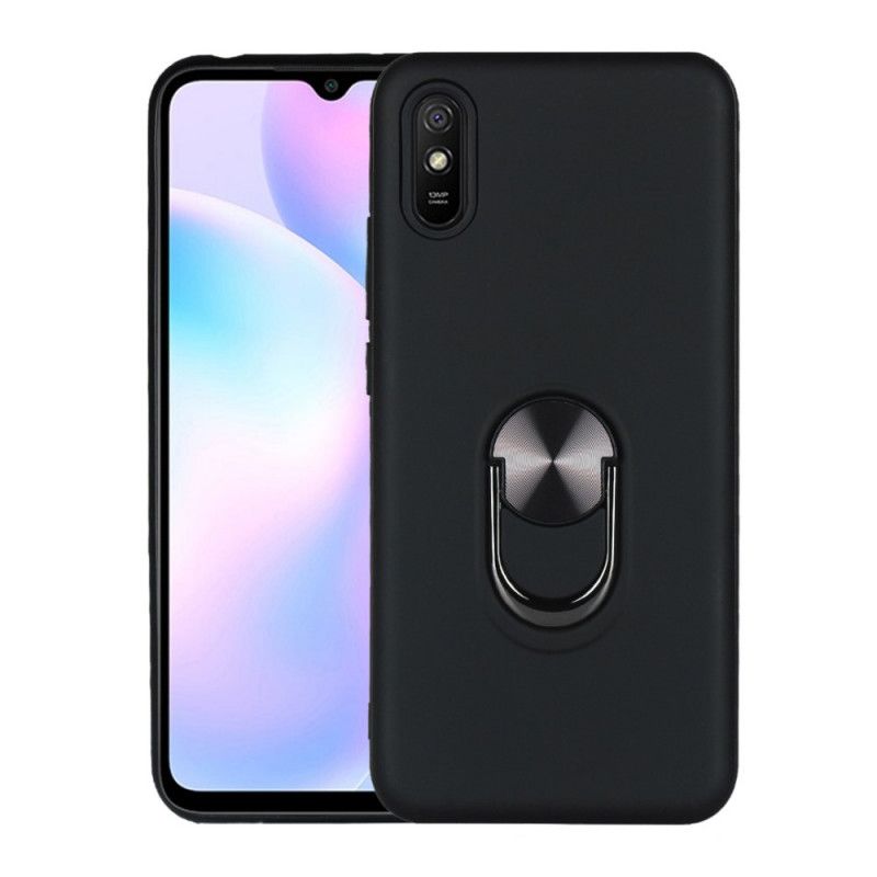 Hülle Xiaomi Redmi 9A Schwarz Abnehmbar Mit Stützring