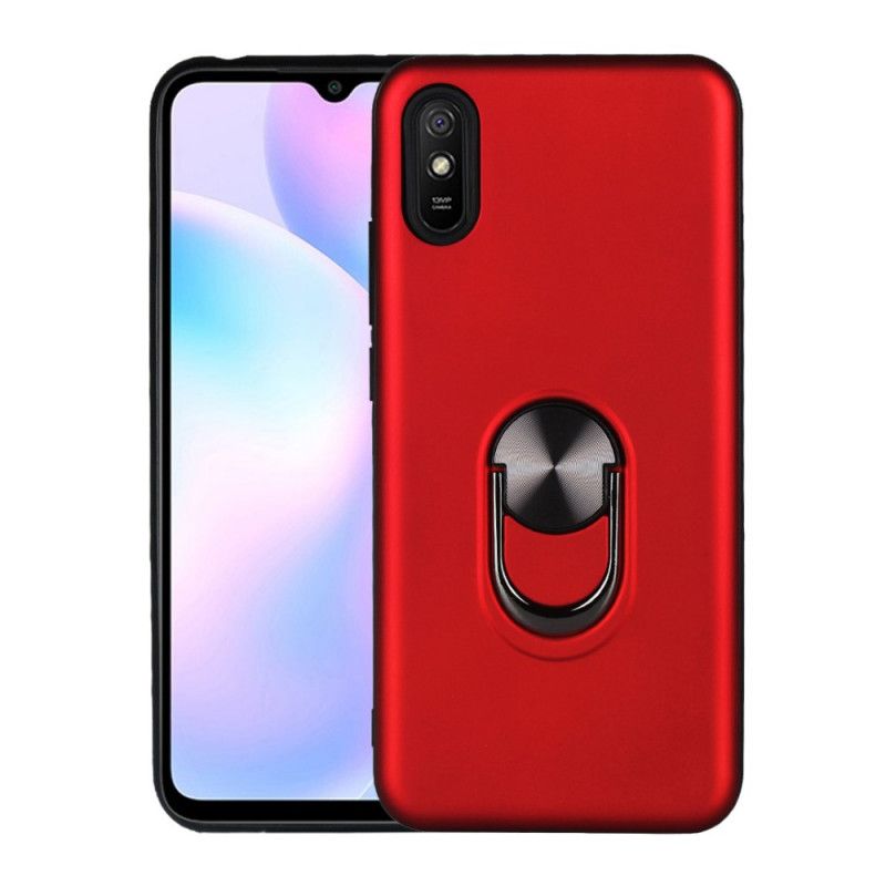 Hülle Xiaomi Redmi 9A Schwarz Abnehmbar Mit Stützring