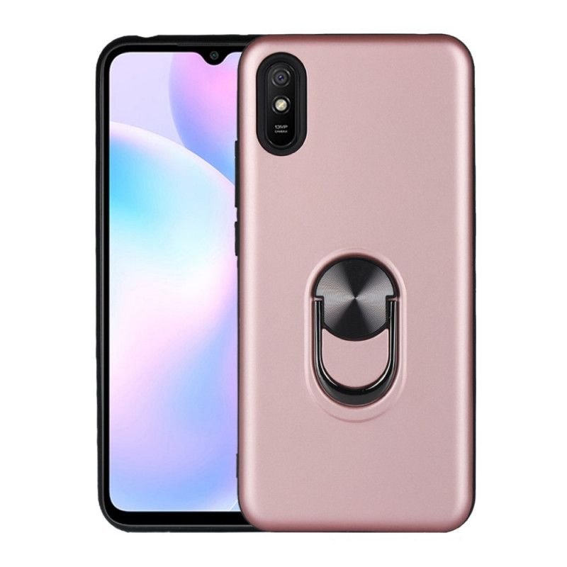 Hülle Xiaomi Redmi 9A Schwarz Abnehmbar Mit Stützring