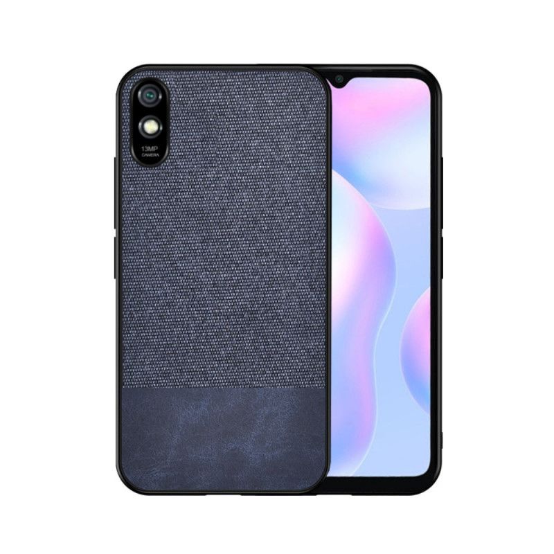 Hülle Xiaomi Redmi 9A Schwarz Bitexture Aus Kunstleder