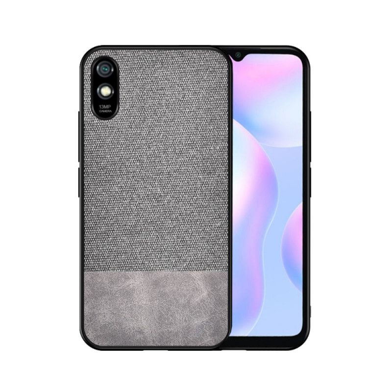 Hülle Xiaomi Redmi 9A Schwarz Bitexture Aus Kunstleder