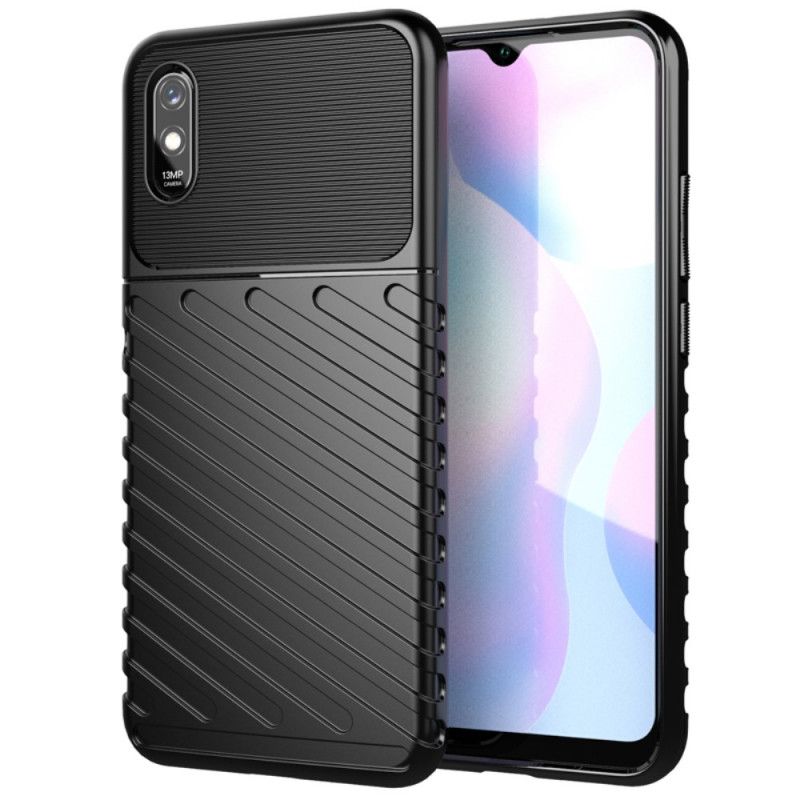 Hülle Xiaomi Redmi 9A Schwarz Donnerserie