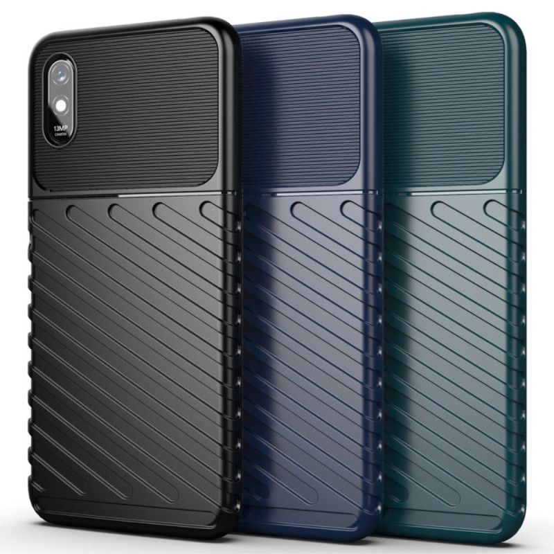 Hülle Xiaomi Redmi 9A Schwarz Donnerserie