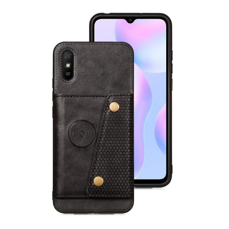 Hülle Xiaomi Redmi 9A Schwarz Geldbörse