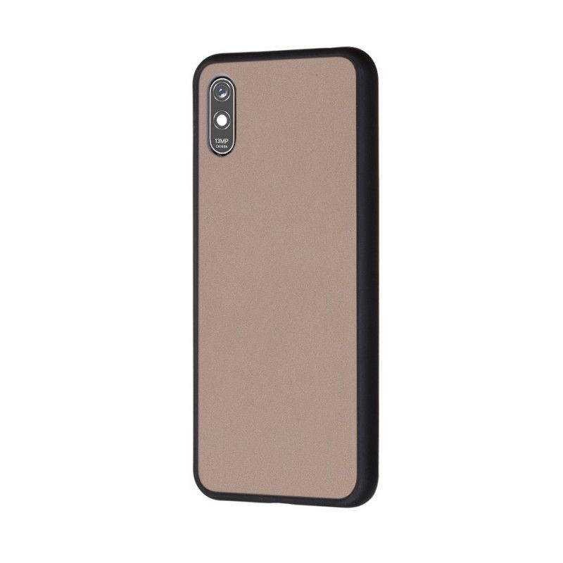 Hülle Xiaomi Redmi 9A Schwarz Hybrid-Silikonfelgen-Design