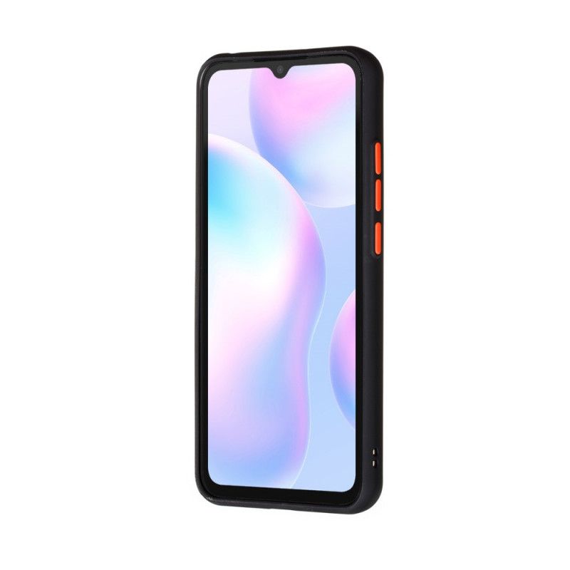 Hülle Xiaomi Redmi 9A Schwarz Hybrid-Silikonfelgen-Design