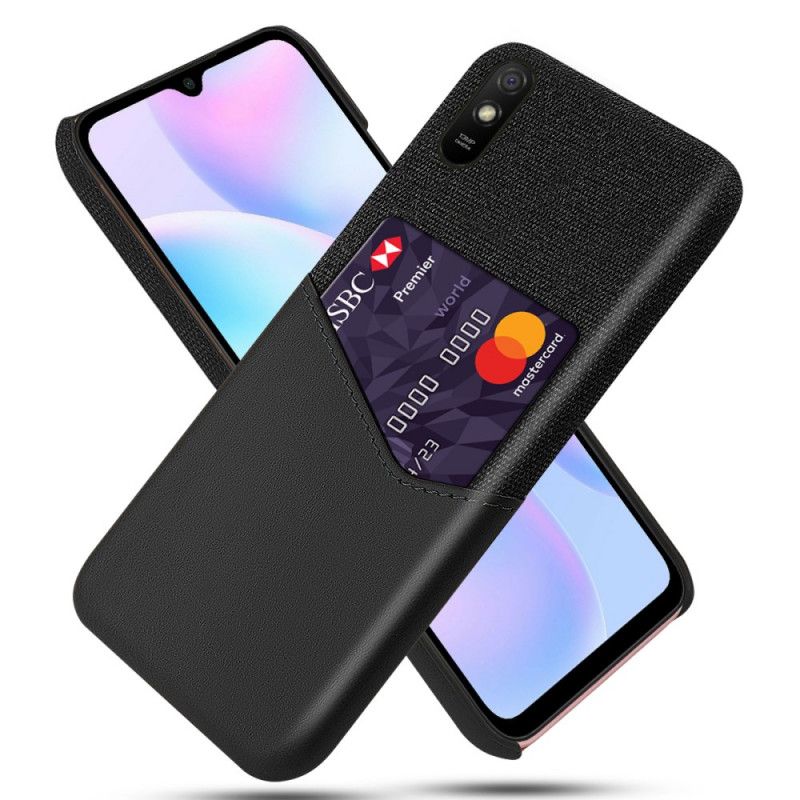 Hülle Xiaomi Redmi 9A Schwarz Ksq Kartenhalter