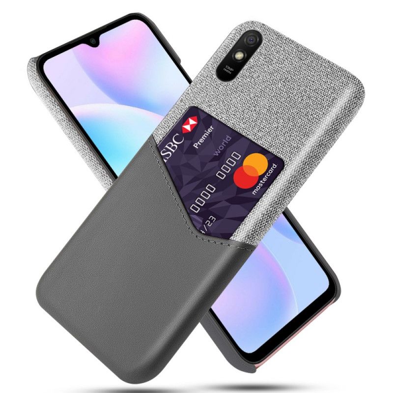 Hülle Xiaomi Redmi 9A Schwarz Ksq Kartenhalter