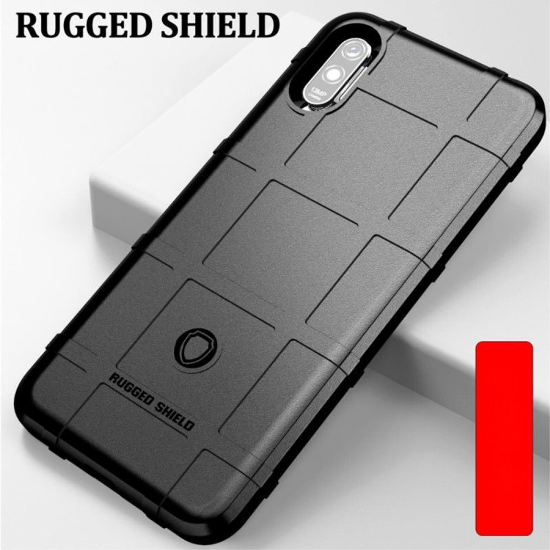 Hülle Xiaomi Redmi 9A Schwarz Robuster Schild