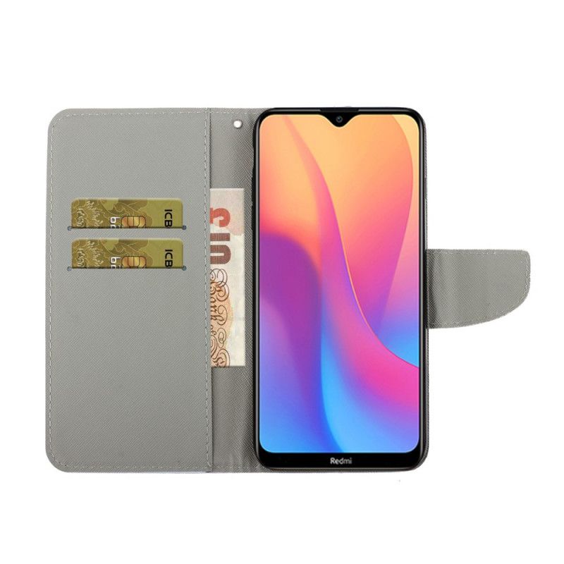 Lederhüllen Xiaomi Redmi 9A Nie Aufhören. Marine Mit Tanga Zu Träumen