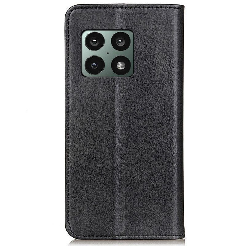 Schutzhülle Für OnePlus 10 Pro 5G Flip Case Elegantes Spaltleder