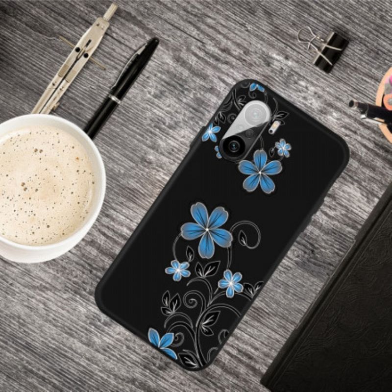 Hülle Xiaomi Mi 11i 5g / Poco F3 Handyhülle Blaue Blumen