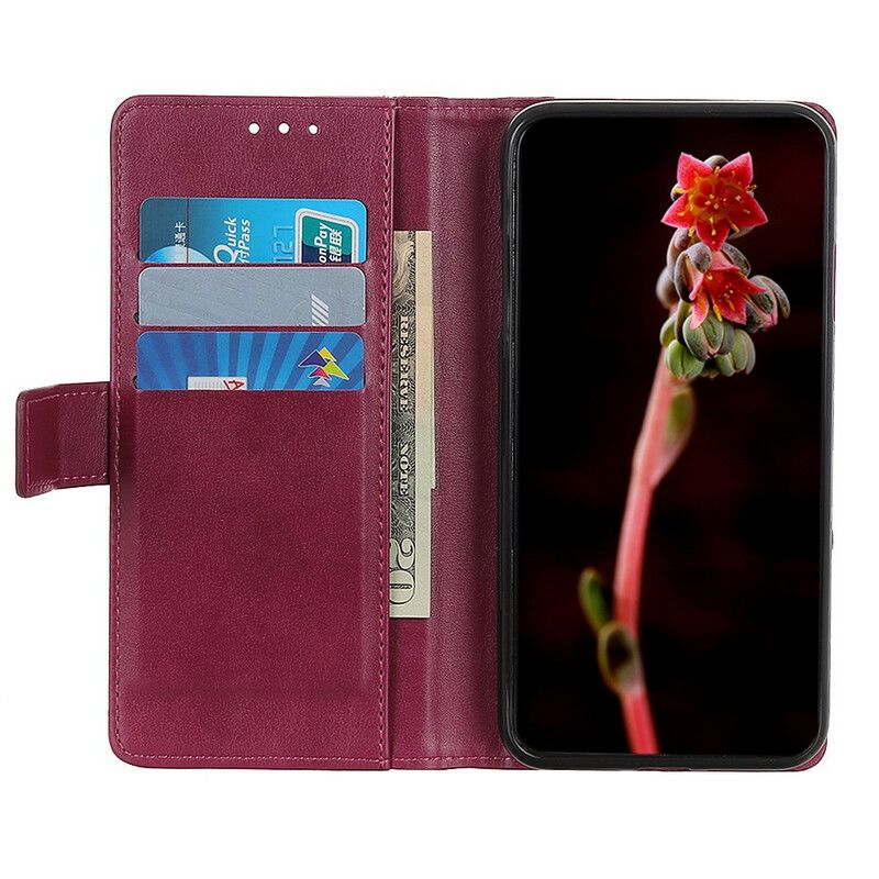 Flip Case Für Oneplus Nord 2 5g Klassisches Spaltleder