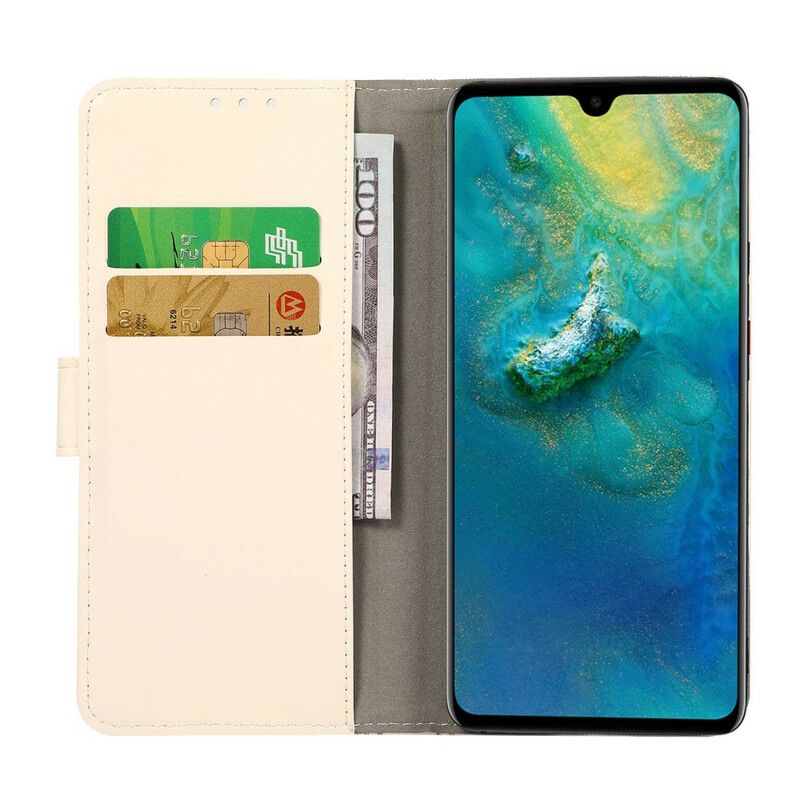 Lederhüllen Für Oneplus Nord 2 5g Schmetterlinge Und Blumen Zeichnen