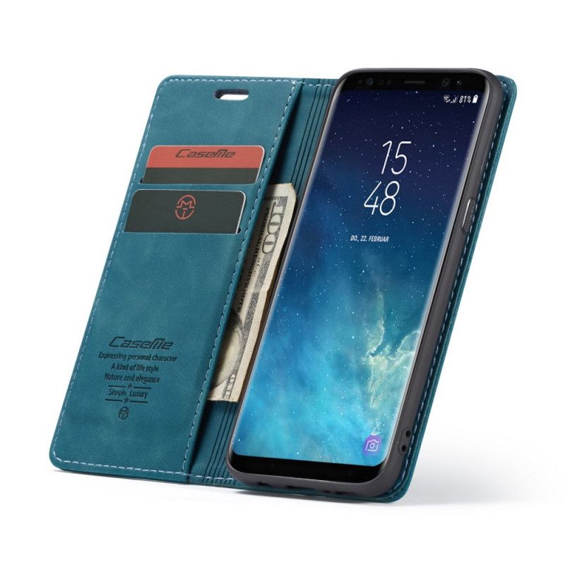 Flip Case Samsung Galaxy S8 Schwarz Ledertasche