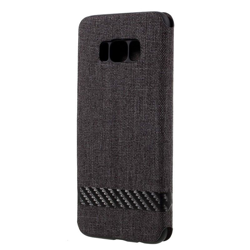 Flip Case Samsung Galaxy S8 Schwarz Leinwand