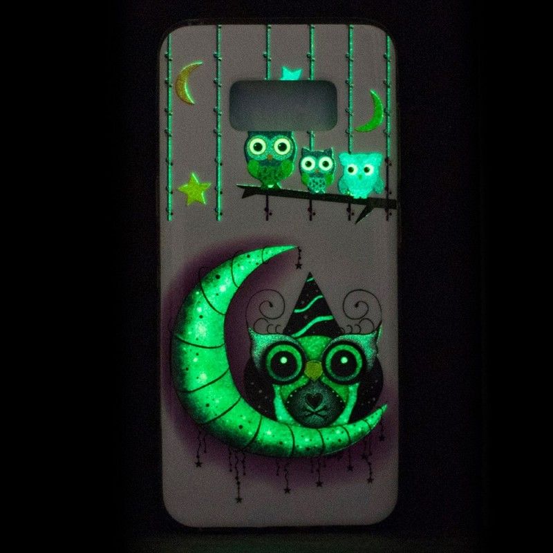 Hülle Samsung Galaxy S8 Eulen Im Fluoreszierenden Delir