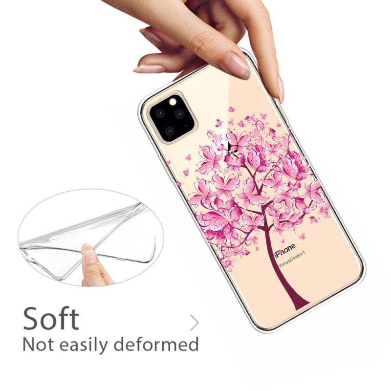 Hülle iPhone 11 Pro Handyhülle Rosa Baumkrone