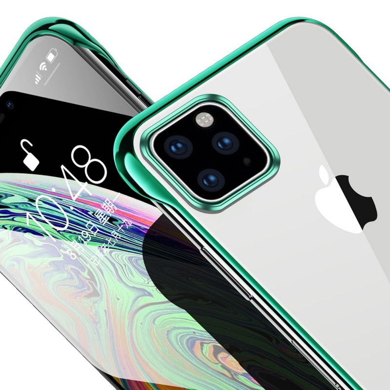 Hülle iPhone 11 Pro Schwarz Transparenter Sulada- Und Metalleffekt