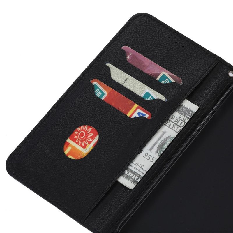 Flip Case Für OnePlus 8T Schwarz Vorderer Kartenhalter