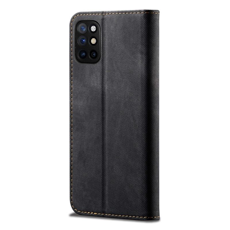 Flip Case OnePlus 8T Schwarz Jeansimitat-Jeans