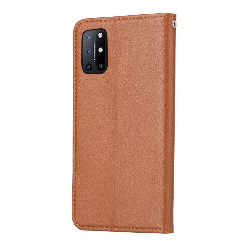 Flip Case OnePlus 8T Schwarz Kartenhalter Aus Kunstleder