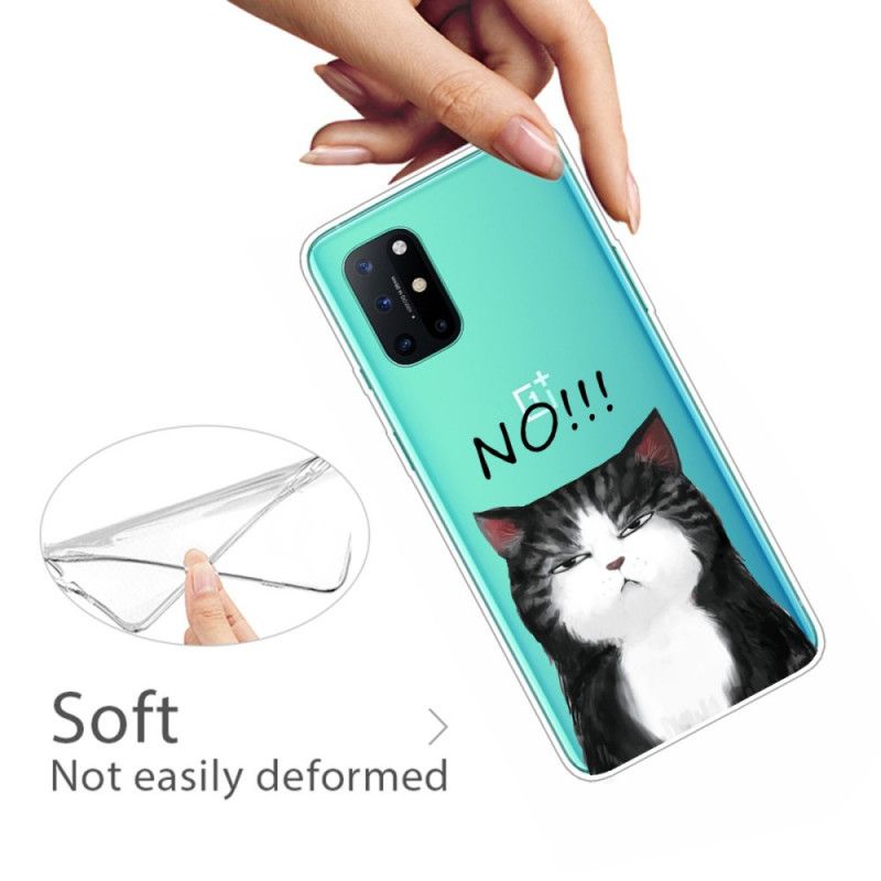 Hülle OnePlus 8T Handyhülle Die Katze. Die Nein Sagt