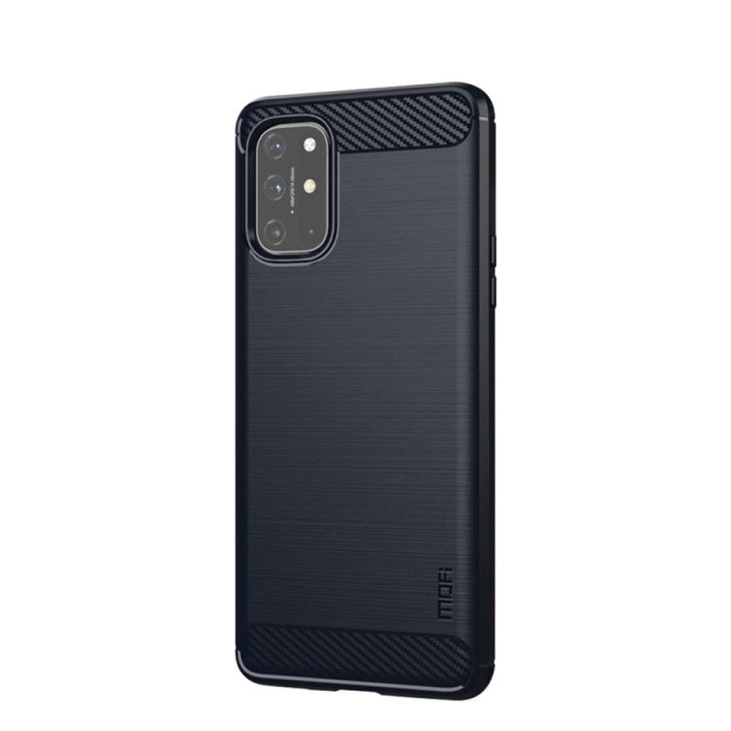 Hülle OnePlus 8T Schwarz Gebürstete Mofi-Kohlefaser