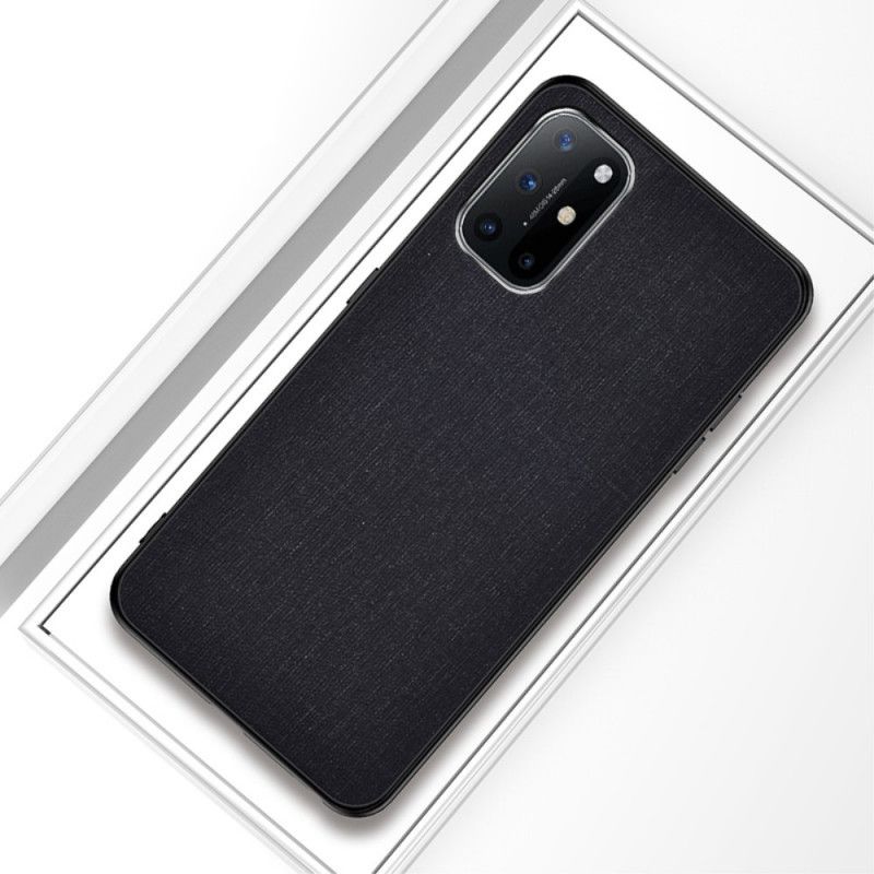 Hülle OnePlus 8T Schwarz Stoffstruktur