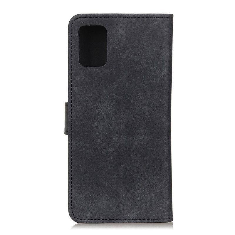 Lederhüllen OnePlus 8T Schwarz Handyhülle Vintage Khazneh Ledereffekt